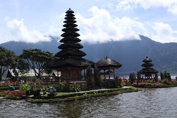Bali, 30 April 2025 - Ulun Danu Lake Temple, Bali, Indonesia, Religious Tourism
