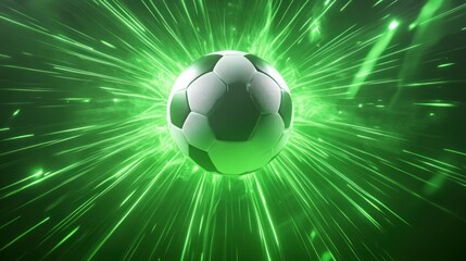 Naklejka premium Soccer ball explosion (1)
