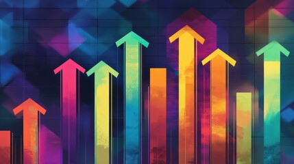 Colorful growth chart
