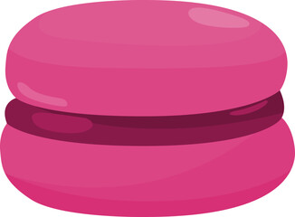 Pink Macaron Dessert Illustration