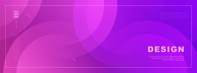 minimalist banner background, purple and pink gradations circle shape abstract memphis,vector eps 10