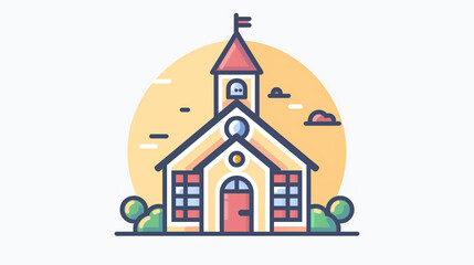 A simple and effective school icon for use in UI and education 