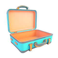 A suitcase on White background 