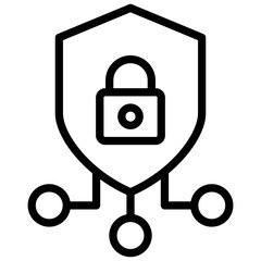 cybersecurity line icon