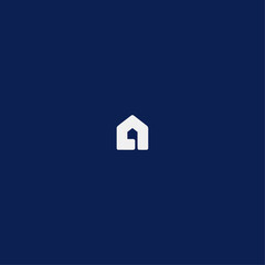 Little home logo icon flat vector design