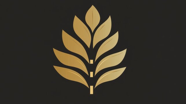Gold leaf emblem