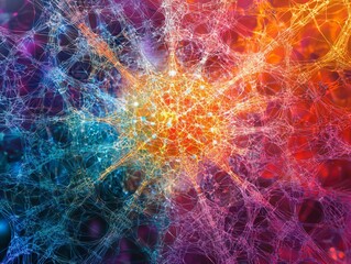 Obraz premium Neural Network Abstract