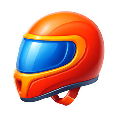 Motorcycle helmet isolated on white background