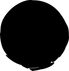 Brush circles frame. Design elements