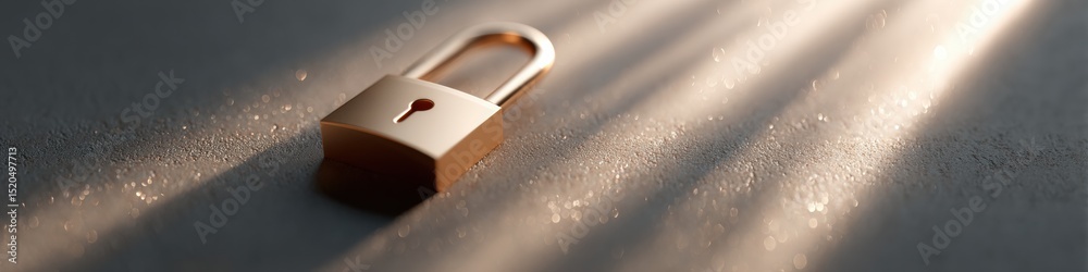 Poster Modern Digital Padlock Integrated with Circuit Board Pattern for Network Security and Fraud Prevention in Secure IT Architecture Systems