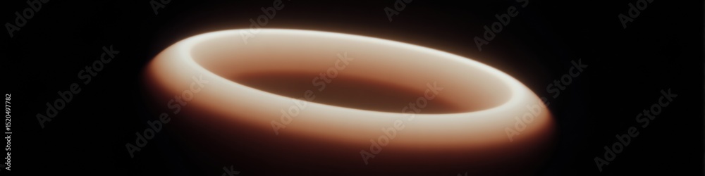Poster stunning solar eclipse with bright corona ring in deep space - astronomical phenomenon for science p