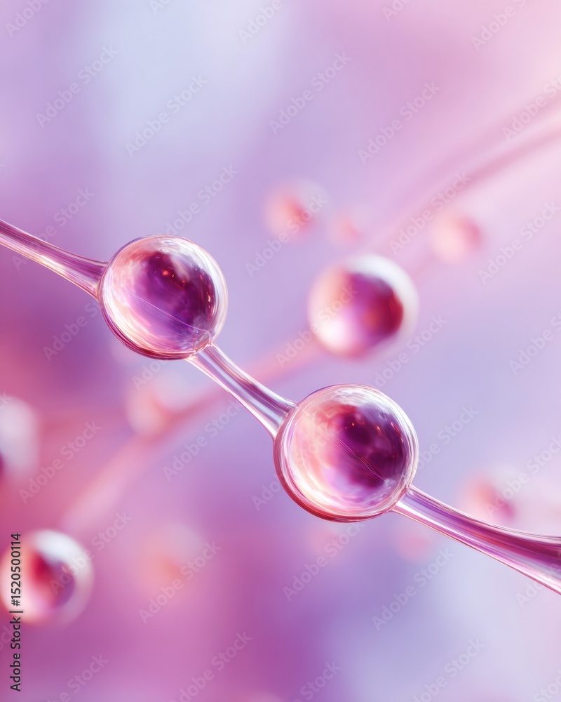 Fototapete futuristic gene editing molecular structure with advanced biotechnology and ai-powered healthcare in