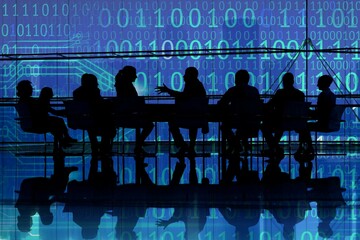 Large group of Business people meeting