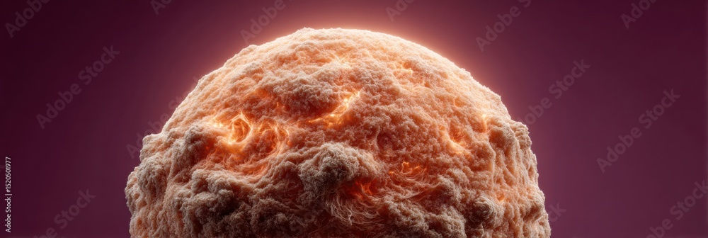 Aufkleber Sunspot Astronomical Sphere with Plasma Formations and Swirling Energy Patterns in Deep Space - Scientific Astronomy Visual for Modern Educational Media