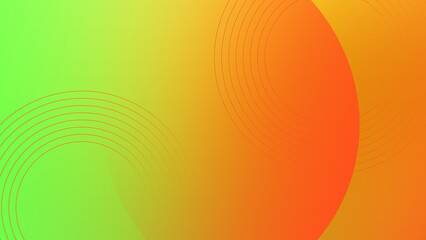 Gradient orange green patterned desktop wallpaper