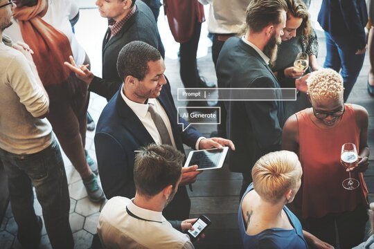 Diverse group of business people having a meetup