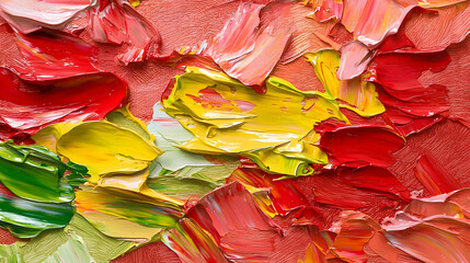 Abstract Colorful Oil Painting Texture