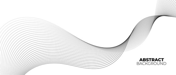 Abstract Background With Wavy lines. Wave line banner. Vector