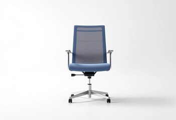 Modern flat office chair, minimalist design, isolated on white,  design,  furniture