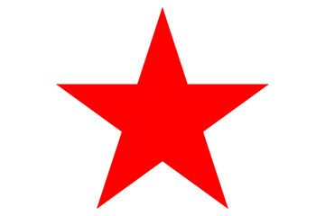 Star vector logo, alone, red star
