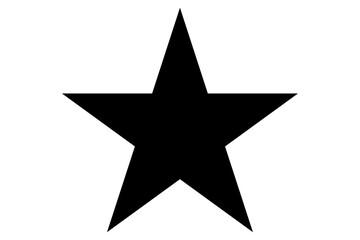 Star vector logo, alone, black star
