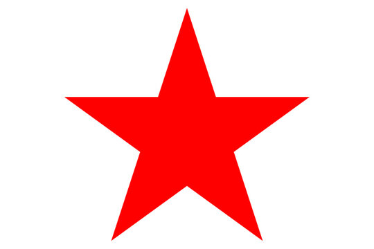 Star vector logo, alone, red star
