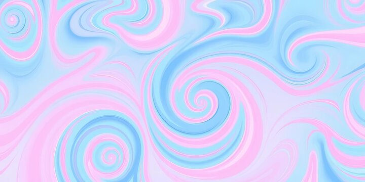 Seamless pastel blue and pink spiral pattern, abstract swirling design,  pattern,  repeating