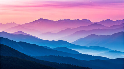 Fototapeta premium sunrise in mountains