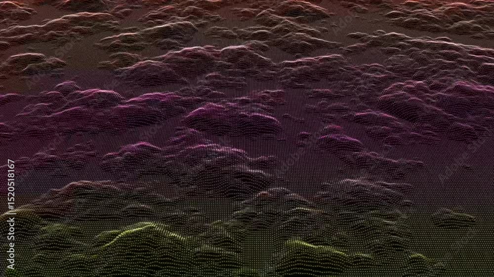 Poster abstract dot cloud computing retro style background with space