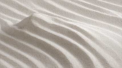 closeup of fresh sand with clean horizon fine grains and subtle textures