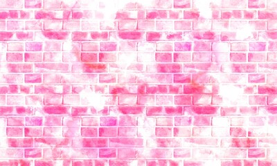 ロマンティックでゆめかわなピンク系のレンガの背景壁紙