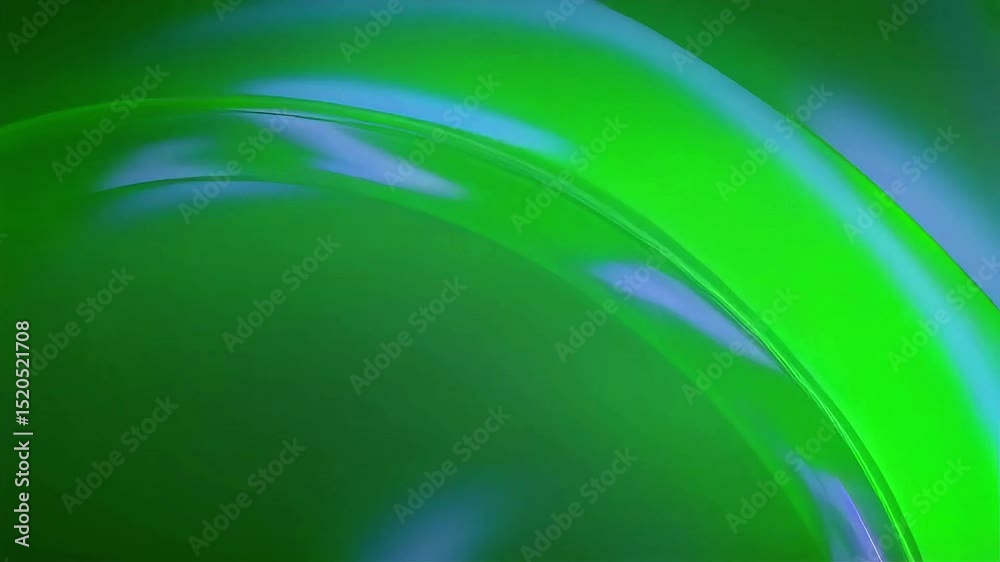 Aufkleber abstract green wave: dynamic light and shadow play