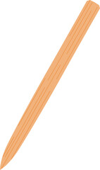 Natural Wooden Stake or Stick Illustration