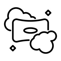 hand soap icon, line icon style