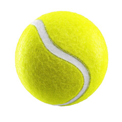 Realistic tennis ball isolated on transparent background