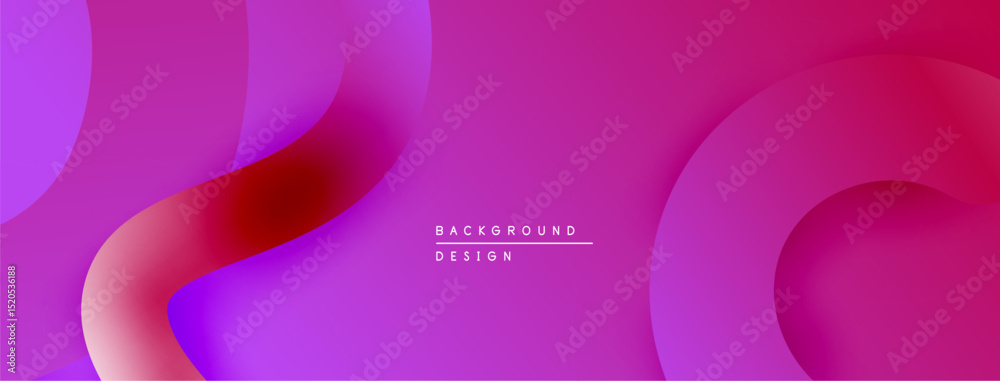 Leinwandbilder abstract fluid shapes, vibrant pinks, purples blend. modern background design, smooth gradients crea