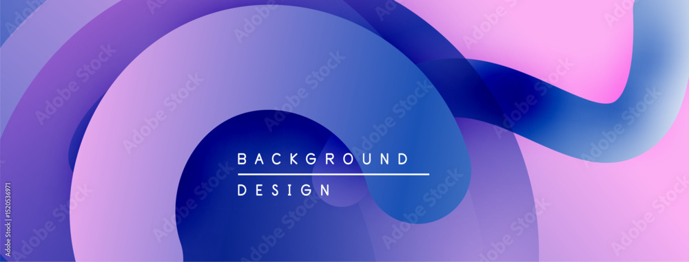 Leinwandbilder abstract fluid shapes, vibrant colors blend. modern design, smooth gradients create dynamic composit
