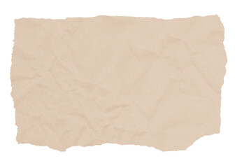 Beige  ripped paper png sticker, transparent background