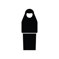 Prayer moslem icon design template