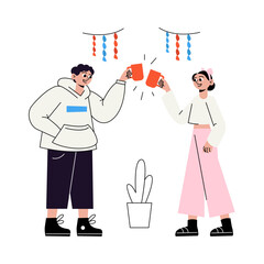 Birthday Toast at the Office