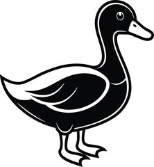 vector illustration of a duck