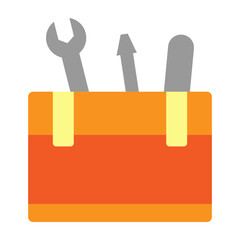 Tool Box Vector Flat Icon Design