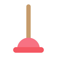 Plunger Vector Flat Icon Design