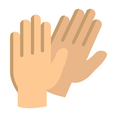 Gloves Vector Flat Icon Design