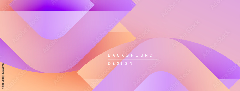 Poster abstract fluid shapes blend, creating soft gradients. pastel colors dominate design, evoking calm at