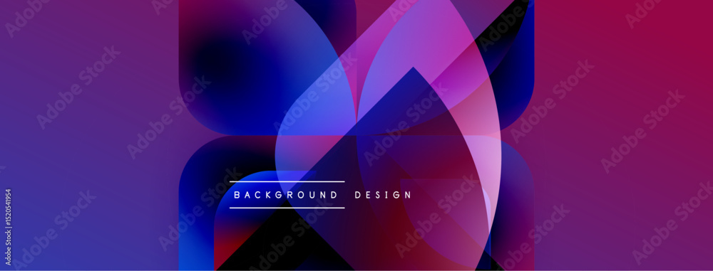 Leinwandbilder abstract fluid shapes, vibrant colors blend. modern design, gradient effects create dynamic composit