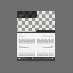 Individual Simple and modern and Minimal Individual flyer design template