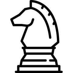 Horse Chess icon vector