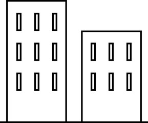 Building Line Icon Element Set