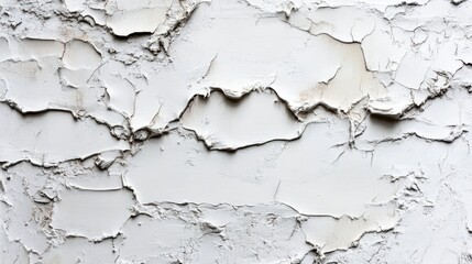 Fototapeta premium Textured white wall abstract details pure white background artistic environment close-up viewpoint